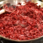 Beets cooking for risotto - The Bachelor's Test Kitchen