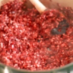 Beet risotto coming together - The Bachelor's Test Kitchen